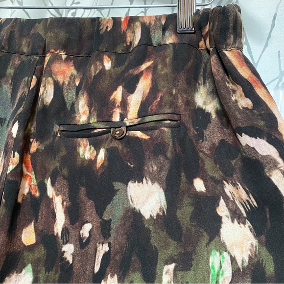 Haute Hippie brown black green print Keith silk cargo drawstring jogger pants - Picture 8 of 15